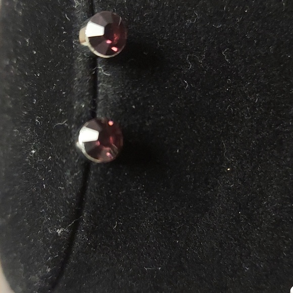 Angel Wing Purple Zirconia Set - Picture 5 of 8